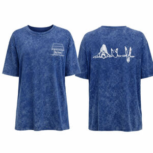 Dogg Supply by Snoop Dogg Acid Wash Blue Graphic T-Shirt 2XL Streetwear Y2K